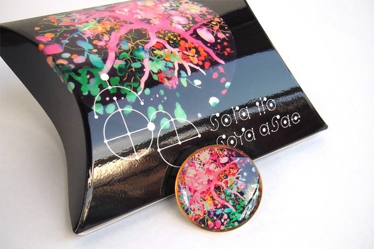 曽谷朝絵　宙色ピンズ　soya asae sora iro pins