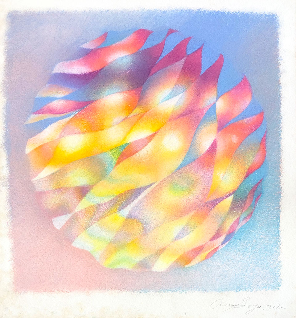 《Washbowl》41x38cm  pastel on paper  2020